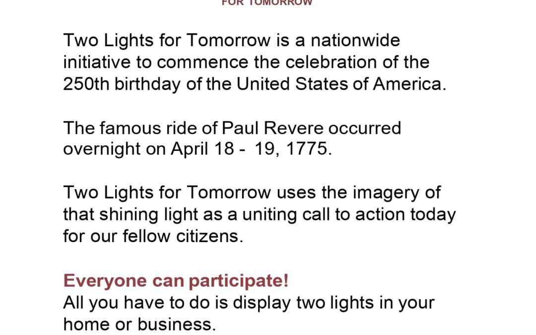 Two Lights for Tomorrow
